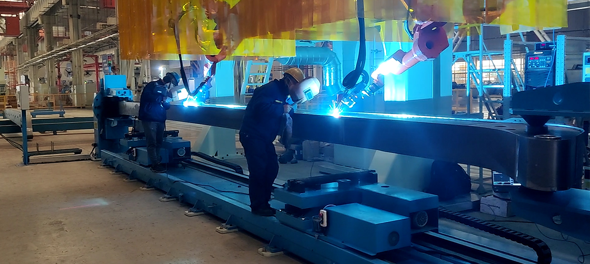 水泥泵車(chē)臂焊接